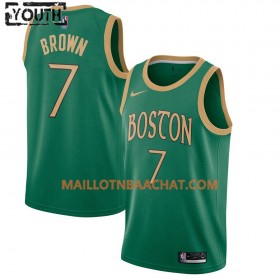 Maillot NBA Boston Celtics Jaylen Brown 7 Nike 2019-20 City Edition Swingman - Enfant